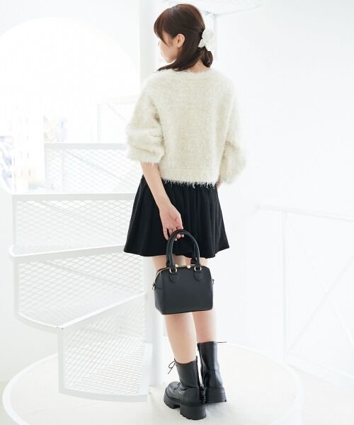 MAJESTIC LEGON / マジェスティックレゴン カーディガン・ボレロ | ツイードライククルーカーディガン | 詳細3