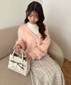 MAJESTIC LEGON / マジェスティックレゴン カーディガン・ボレロ | ふわふわVネックショートカーデ