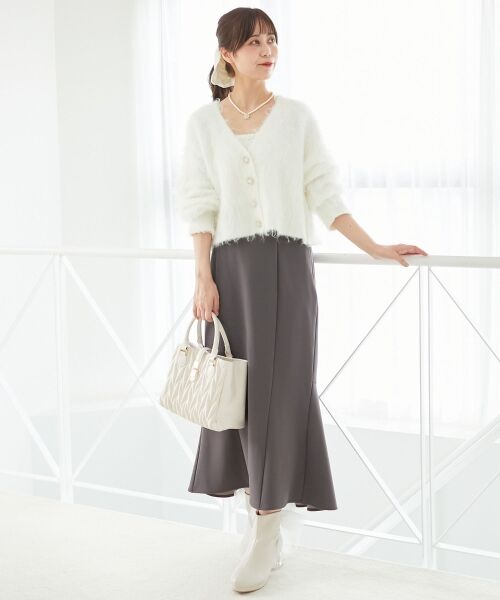 MAJESTIC LEGON / マジェスティックレゴン カーディガン・ボレロ | ふわふわVネックショートカーデ | 詳細10