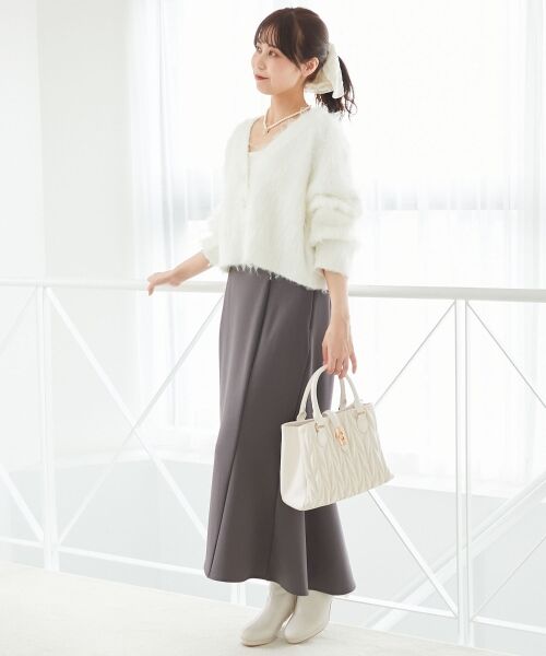 MAJESTIC LEGON / マジェスティックレゴン カーディガン・ボレロ | ふわふわVネックショートカーデ | 詳細11