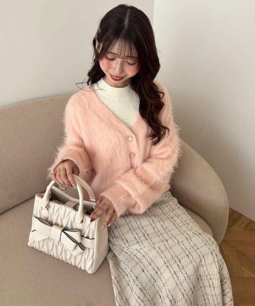 MAJESTIC LEGON / マジェスティックレゴン カーディガン・ボレロ | ふわふわVネックショートカーデ | 詳細16