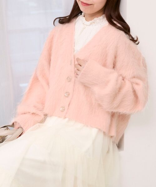 MAJESTIC LEGON / マジェスティックレゴン カーディガン・ボレロ | ふわふわVネックショートカーデ | 詳細18