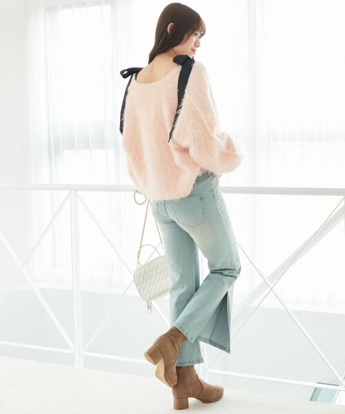 MAJESTIC LEGON / マジェスティックレゴン カーディガン・ボレロ | ふわふわVネックショートカーデ | 詳細21
