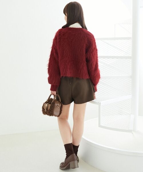 MAJESTIC LEGON / マジェスティックレゴン カーディガン・ボレロ | ふわふわVネックショートカーデ | 詳細27