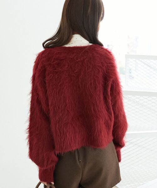 MAJESTIC LEGON / マジェスティックレゴン カーディガン・ボレロ | ふわふわVネックショートカーデ | 詳細29