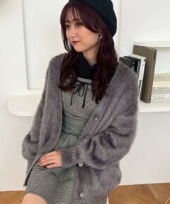 MAJESTIC LEGON / マジェスティックレゴン カーディガン・ボレロ | キラメキシャギーミディカーディガン