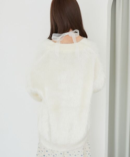 MAJESTIC LEGON / マジェスティックレゴン カーディガン・ボレロ | キラメキシャギーミディカーディガン | 詳細10