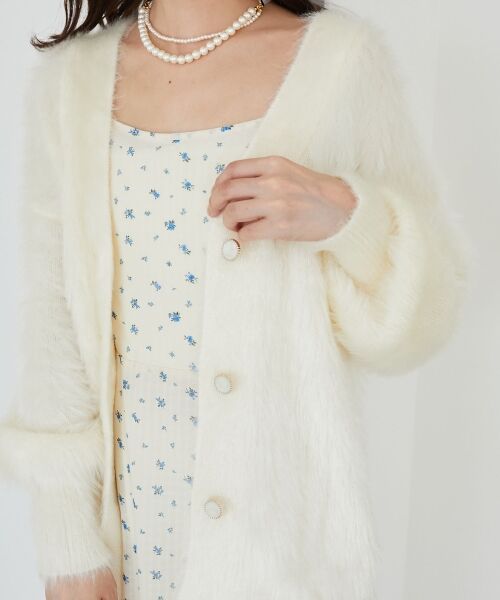 MAJESTIC LEGON / マジェスティックレゴン カーディガン・ボレロ | キラメキシャギーミディカーディガン | 詳細11