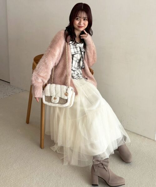 MAJESTIC LEGON / マジェスティックレゴン カーディガン・ボレロ | キラメキシャギーミディカーディガン | 詳細12