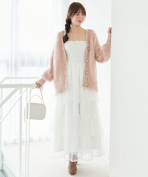 MAJESTIC LEGON / マジェスティックレゴン カーディガン・ボレロ | キラメキシャギーミディカーディガン | 詳細15