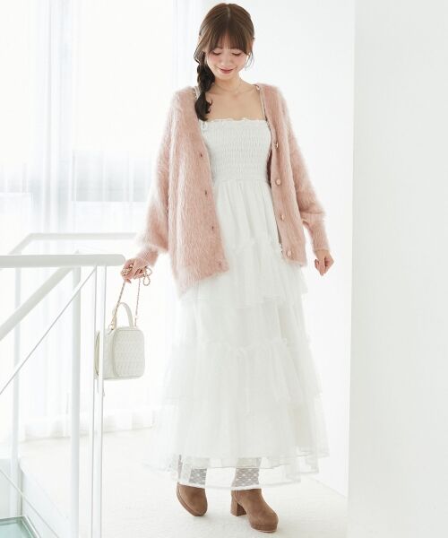 MAJESTIC LEGON / マジェスティックレゴン カーディガン・ボレロ | キラメキシャギーミディカーディガン | 詳細16