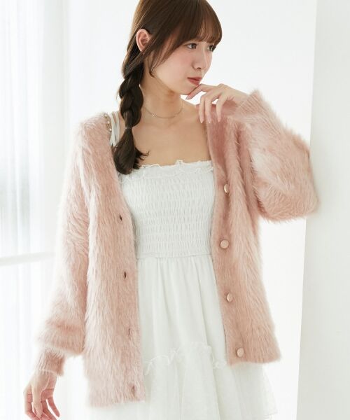 MAJESTIC LEGON / マジェスティックレゴン カーディガン・ボレロ | キラメキシャギーミディカーディガン | 詳細18