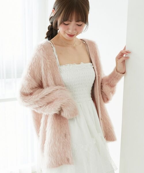 MAJESTIC LEGON / マジェスティックレゴン カーディガン・ボレロ | キラメキシャギーミディカーディガン | 詳細19