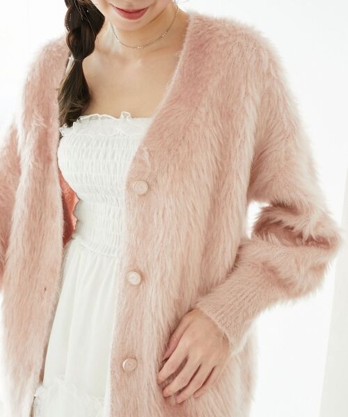 MAJESTIC LEGON / マジェスティックレゴン カーディガン・ボレロ | キラメキシャギーミディカーディガン | 詳細21