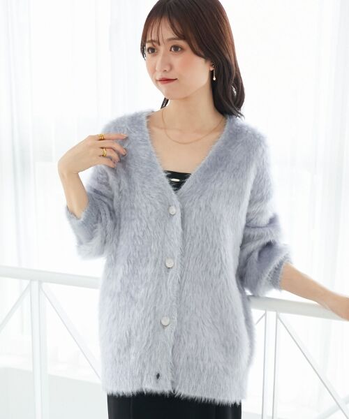 MAJESTIC LEGON / マジェスティックレゴン カーディガン・ボレロ | キラメキシャギーミディカーディガン | 詳細25