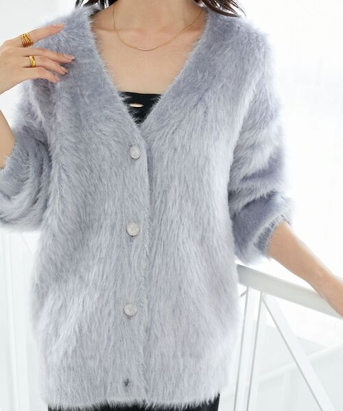 MAJESTIC LEGON / マジェスティックレゴン カーディガン・ボレロ | キラメキシャギーミディカーディガン | 詳細28