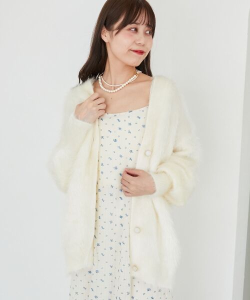 MAJESTIC LEGON / マジェスティックレゴン カーディガン・ボレロ | キラメキシャギーミディカーディガン | 詳細8