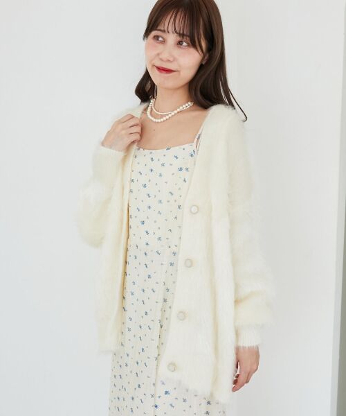 MAJESTIC LEGON / マジェスティックレゴン カーディガン・ボレロ | キラメキシャギーミディカーディガン | 詳細9