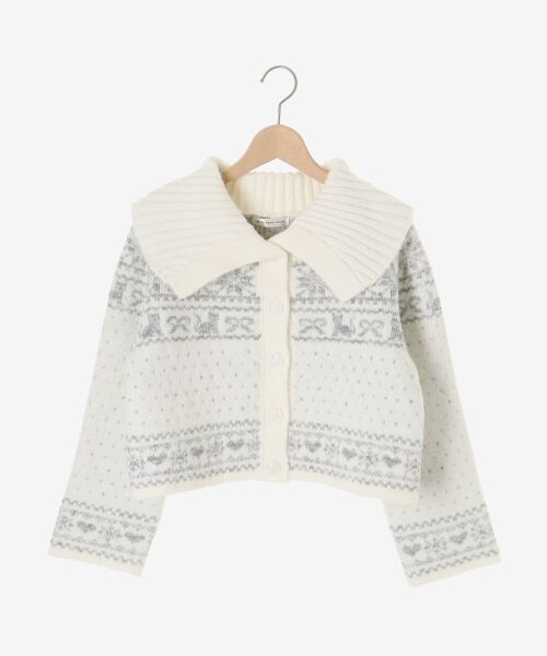 MAJESTIC LEGON / マジェスティックレゴン カーディガン・ボレロ | 襟付きネコチャンジャカードカーデ | 詳細19