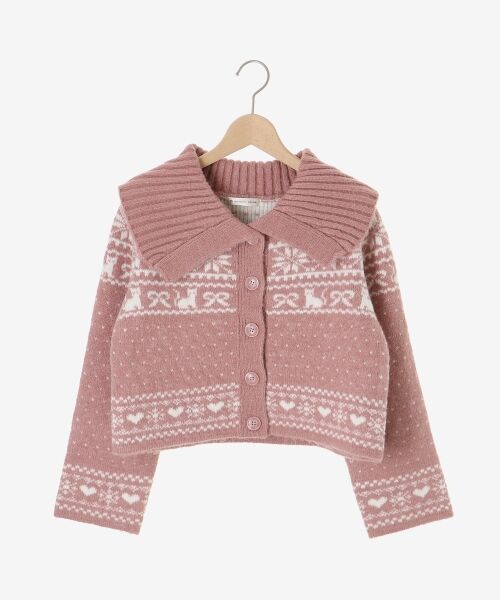 MAJESTIC LEGON / マジェスティックレゴン カーディガン・ボレロ | 襟付きネコチャンジャカードカーデ | 詳細20