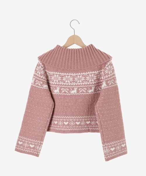 MAJESTIC LEGON / マジェスティックレゴン カーディガン・ボレロ | 襟付きネコチャンジャカードカーデ | 詳細22