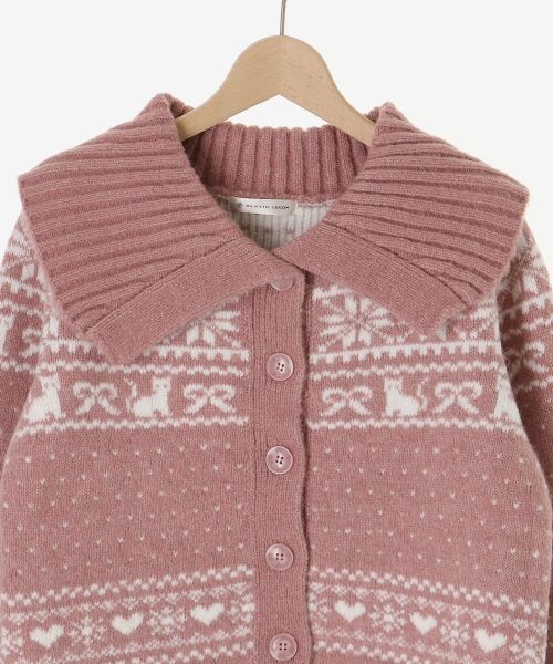 MAJESTIC LEGON / マジェスティックレゴン カーディガン・ボレロ | 襟付きネコチャンジャカードカーデ | 詳細23