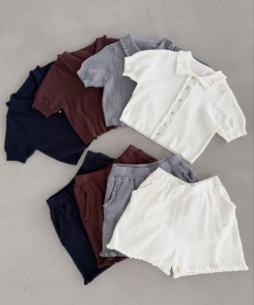 MAJESTIC LEGON / マジェスティックレゴン カーディガン・ボレロ | ミニケーブルフリルニットカーデ | 詳細1