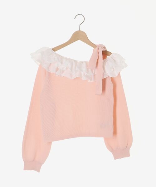 MAJESTIC LEGON / マジェスティックレゴン ニット・セーター | フリルワンショル肩リボンニット | 詳細30