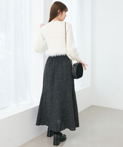 MAJESTIC LEGON / マジェスティックレゴン カーディガン・ボレロ | ヘムフェイクファーケーブルカーデ | 詳細4