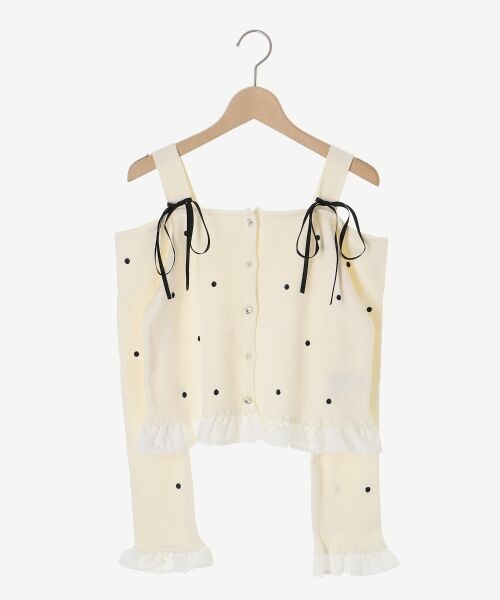 MAJESTIC LEGON / マジェスティックレゴン ニット・セーター | 2wayリボンドット肩あきニット | 詳細23