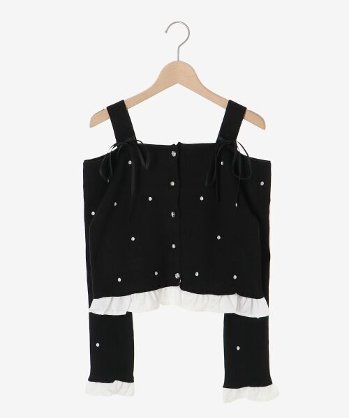 MAJESTIC LEGON / マジェスティックレゴン ニット・セーター | 2wayリボンドット肩あきニット | 詳細24