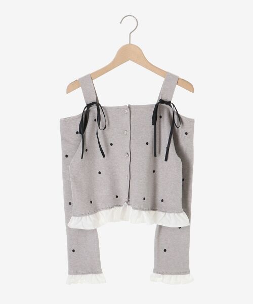 MAJESTIC LEGON / マジェスティックレゴン ニット・セーター | 2wayリボンドット肩あきニット | 詳細25