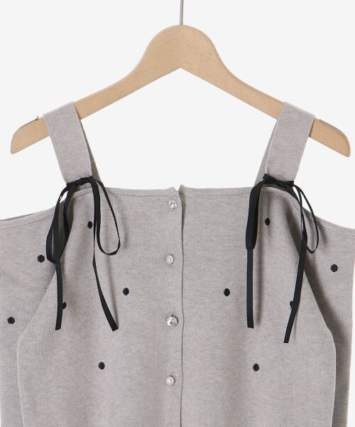 MAJESTIC LEGON / マジェスティックレゴン ニット・セーター | 2wayリボンドット肩あきニット | 詳細27