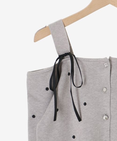 MAJESTIC LEGON / マジェスティックレゴン ニット・セーター | 2wayリボンドット肩あきニット | 詳細28