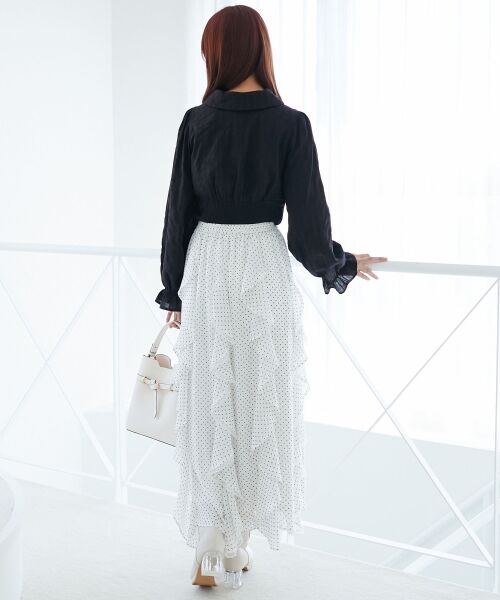 MAJESTIC LEGON / マジェスティックレゴン シャツ・ブラウス | デコルテオープン長袖ブラウス | 詳細22