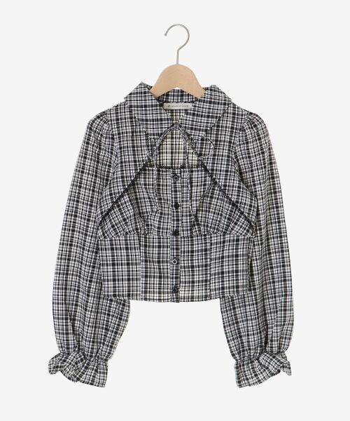 MAJESTIC LEGON / マジェスティックレゴン シャツ・ブラウス | デコルテオープン長袖ブラウス | 詳細27