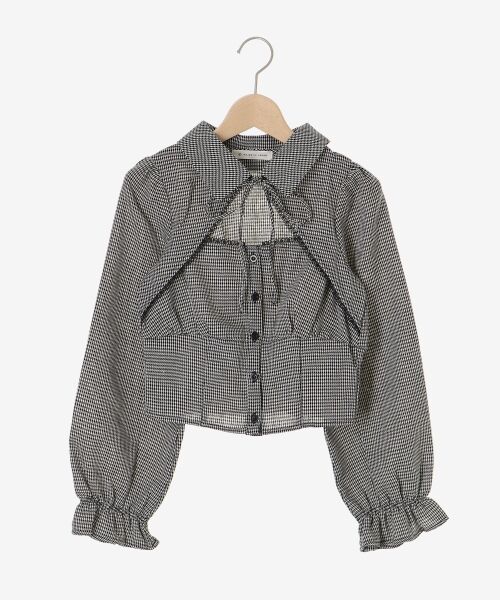 MAJESTIC LEGON / マジェスティックレゴン シャツ・ブラウス | デコルテオープン長袖ブラウス | 詳細28