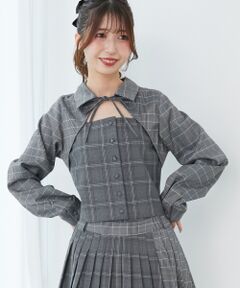 MAJESTIC LEGON / マジェスティックレゴン シャツ・ブラウス | スイッチングパターンブラウス