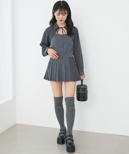 MAJESTIC LEGON / マジェスティックレゴン シャツ・ブラウス | スイッチングパターンブラウス | 詳細15