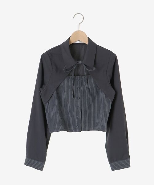 MAJESTIC LEGON / マジェスティックレゴン シャツ・ブラウス | スイッチングパターンブラウス | 詳細24