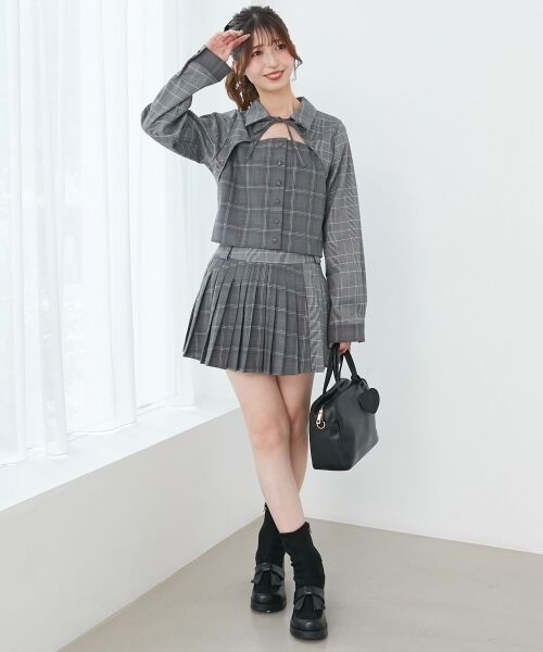 MAJESTIC LEGON / マジェスティックレゴン シャツ・ブラウス | スイッチングパターンブラウス | 詳細8