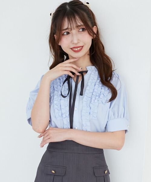 MAJESTIC LEGON / マジェスティックレゴン シャツ・ブラウス | リボンフリルブラウス | 詳細18