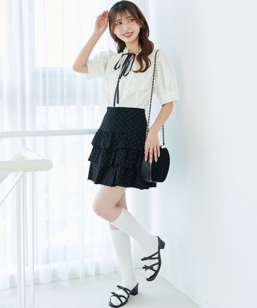 MAJESTIC LEGON / マジェスティックレゴン シャツ・ブラウス | リボンフリルブラウス | 詳細2