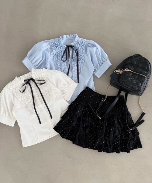 MAJESTIC LEGON / マジェスティックレゴン シャツ・ブラウス | リボンフリルブラウス | 詳細23