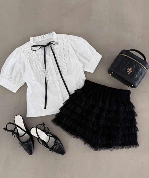 MAJESTIC LEGON / マジェスティックレゴン シャツ・ブラウス | リボンフリルブラウス | 詳細24