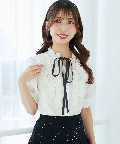 MAJESTIC LEGON / マジェスティックレゴン シャツ・ブラウス | リボンフリルブラウス | 詳細4