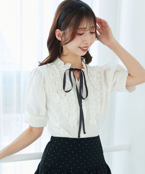 MAJESTIC LEGON / マジェスティックレゴン シャツ・ブラウス | リボンフリルブラウス | 詳細5