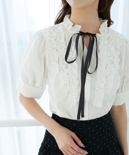 MAJESTIC LEGON / マジェスティックレゴン シャツ・ブラウス | リボンフリルブラウス | 詳細7