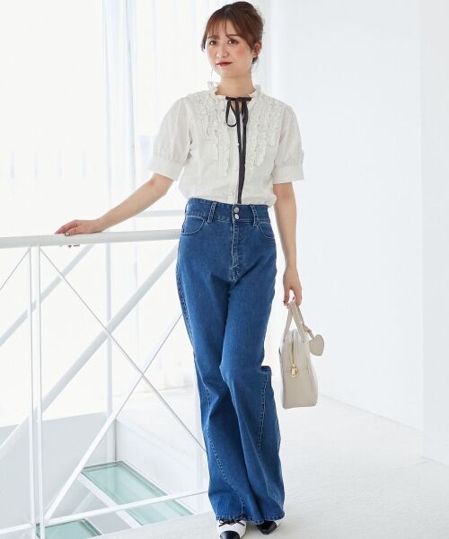 MAJESTIC LEGON / マジェスティックレゴン シャツ・ブラウス | リボンフリルブラウス | 詳細8