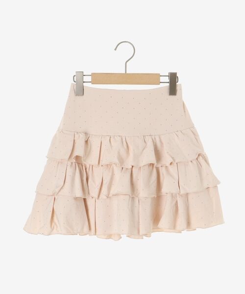 MAJESTIC LEGON / マジェスティックレゴン ミニ・ひざ丈スカート | ラインストーンティアードスカパン | 詳細28